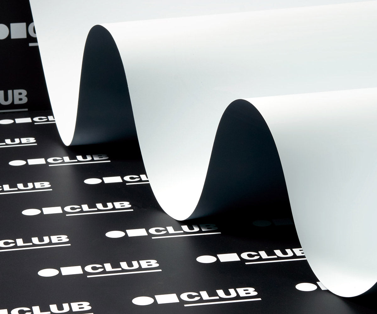 Club Backdrops Repeating Logo Vinyl Backdrop